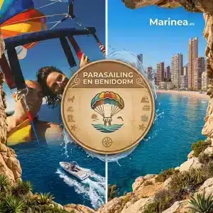 Vuelos Parasailing desde Playa de Levante en Benidorm • Actividades acuáticas en Benidorm • Marinea 2026 Vuelos Parasailing desde Playa de Levante en Benidorm