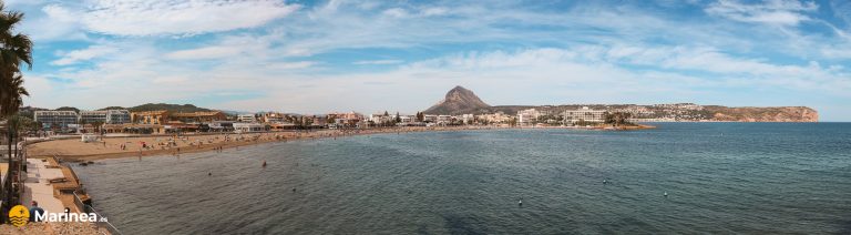 The Arenal beach in Javea